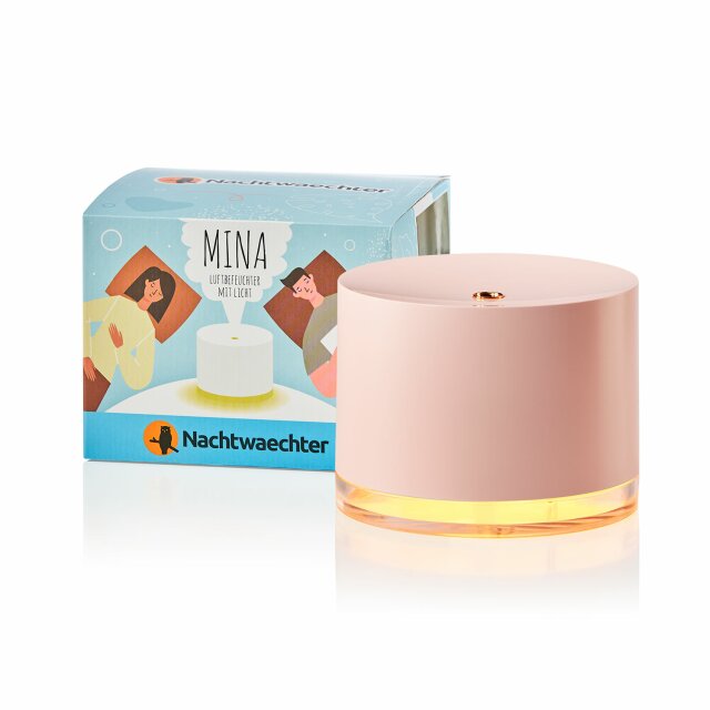Mina - der stylische Ultraschall-Luftbefeuchter mit atmosph&auml;rischem Nachtlicht