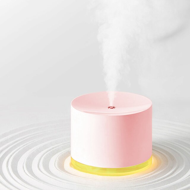 Mina - der stylische Ultraschall-Luftbefeuchter mit atmosph&auml;rischem Nachtlicht - pink